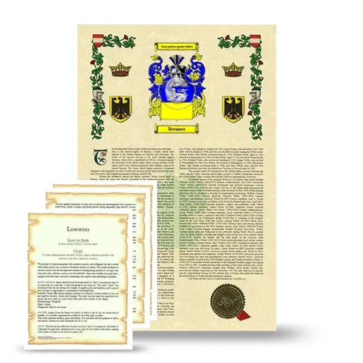 Brenner Armorial History and Symbolism package