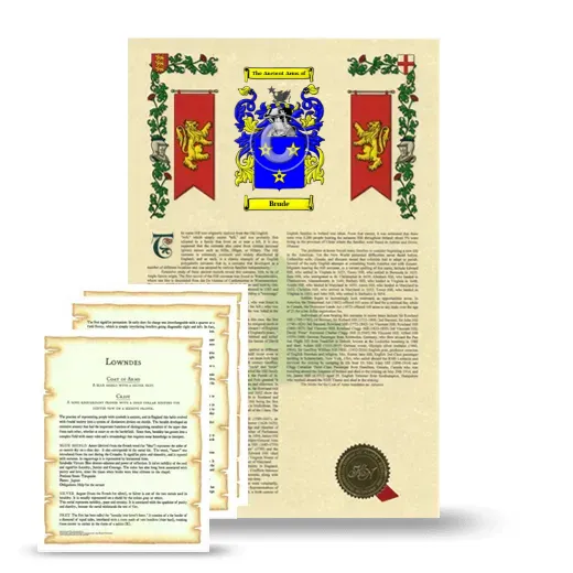 Brude Armorial History and Symbolism package