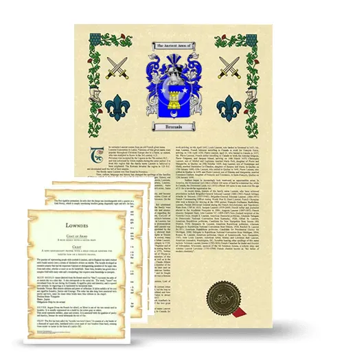 Brunais Armorial History and Symbolism package