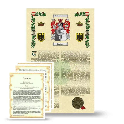 Buchner Armorial History and Symbolism package