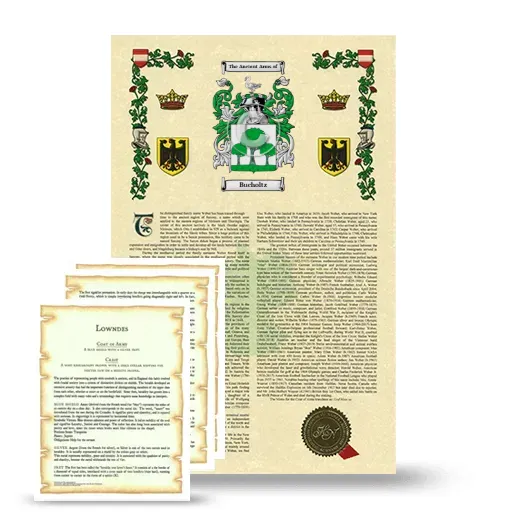 Bucholtz Armorial History and Symbolism package