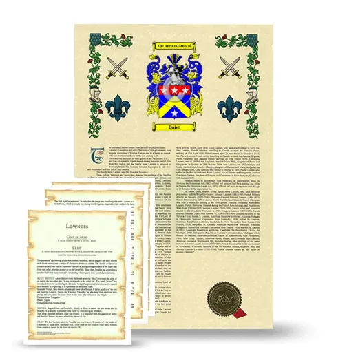 Bujet Armorial History and Symbolism package