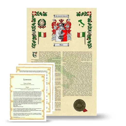 Bure Armorial History and Symbolism package