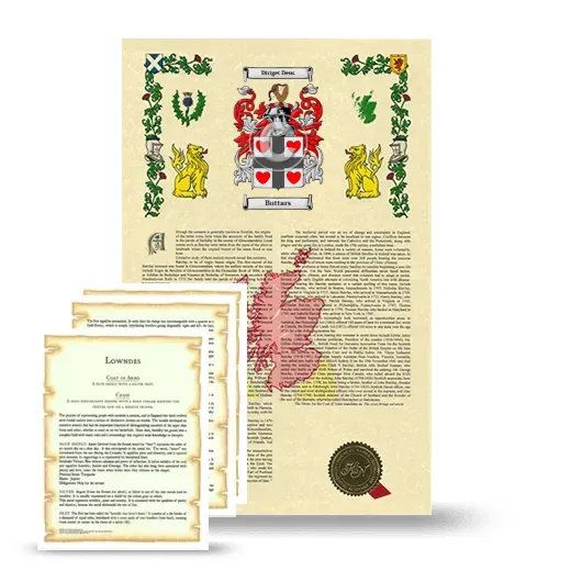 Buttars Armorial History and Symbolism package