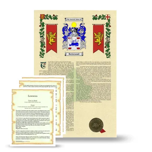 Butterword Armorial History and Symbolism package