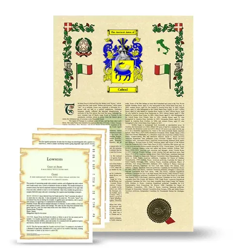 Cabral Armorial History and Symbolism package
