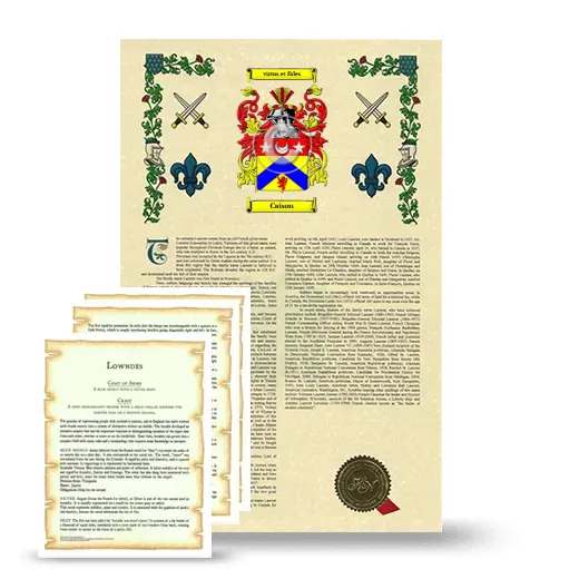 Caison Armorial History and Symbolism package