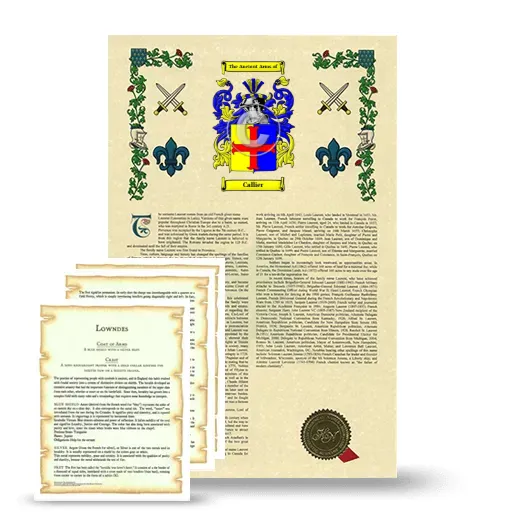 Callier Armorial History and Symbolism package