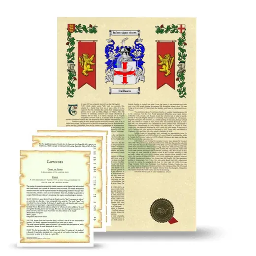 Callwen Armorial History and Symbolism package