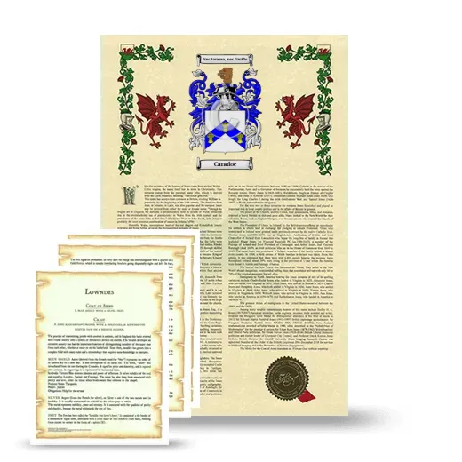 Caradoc Armorial History and Symbolism package