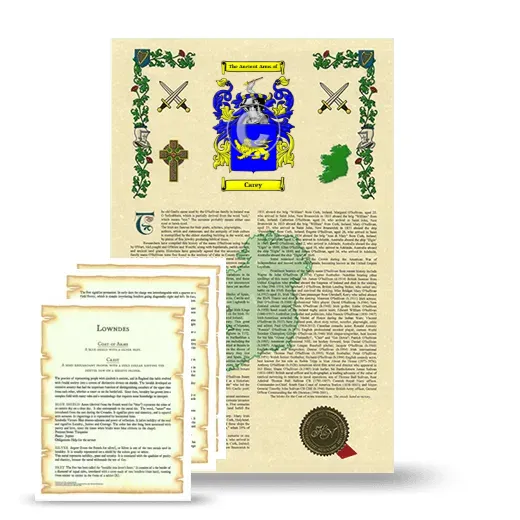 Carey Armorial History and Symbolism package