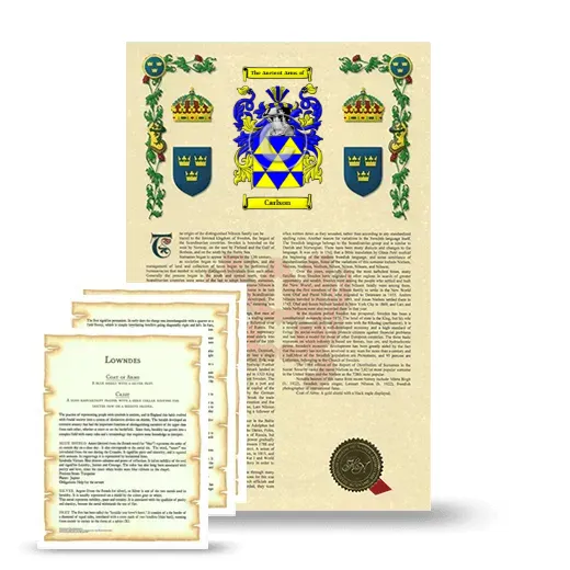 Carlson Armorial History and Symbolism package