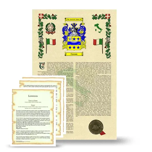 Cassan Armorial History and Symbolism package