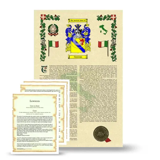 Centeno Armorial History and Symbolism package