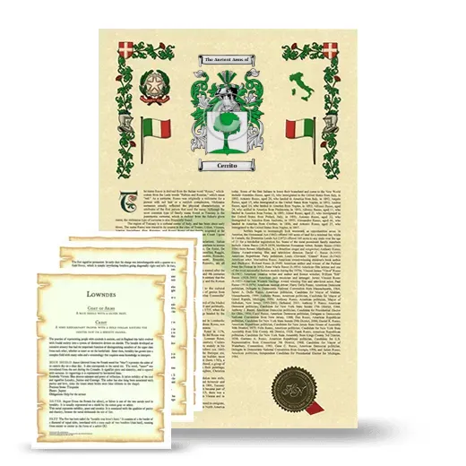 Cerrito Armorial History and Symbolism package