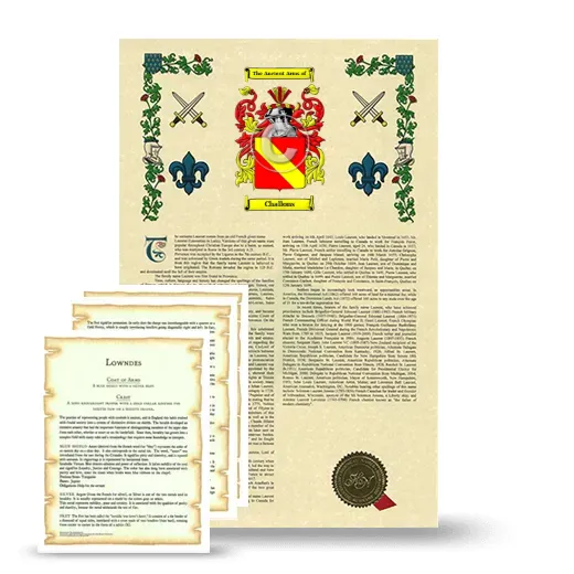 Challons Armorial History and Symbolism package