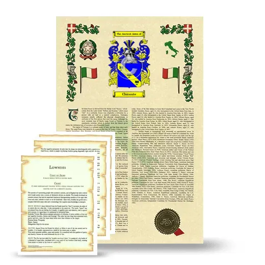 Chirante Armorial History and Symbolism package