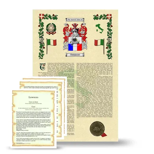 Chiumenti Armorial History and Symbolism package