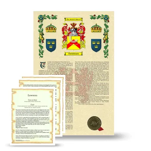 Christensen Armorial History and Symbolism package