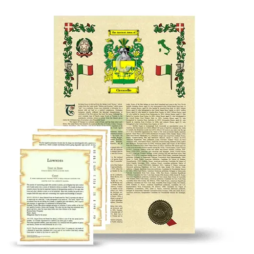 Ciccarello Armorial History and Symbolism package