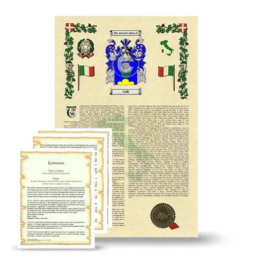 Coli Armorial History and Symbolism package