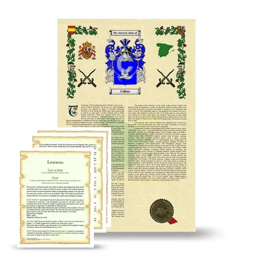 Colom Armorial History and Symbolism package