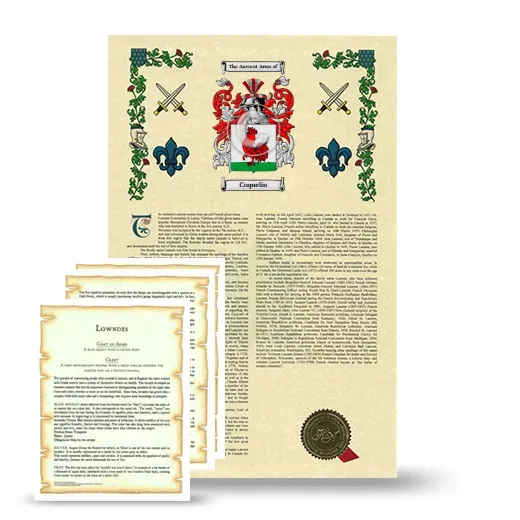 Coquelin Armorial History and Symbolism package