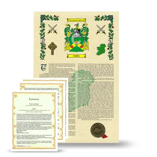 Corlew Armorial History and Symbolism package