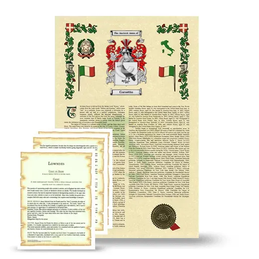 Corvetto Armorial History and Symbolism package