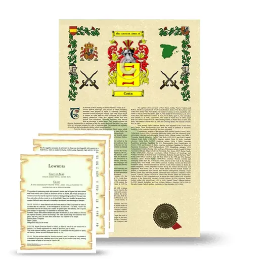 Costa Armorial History and Symbolism package