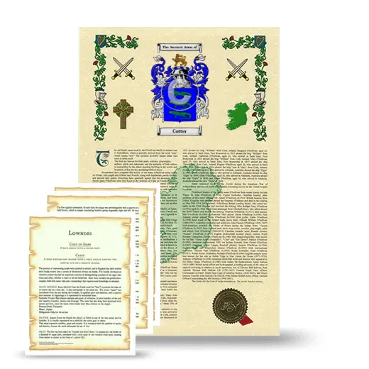 Cotter Armorial History and Symbolism package
