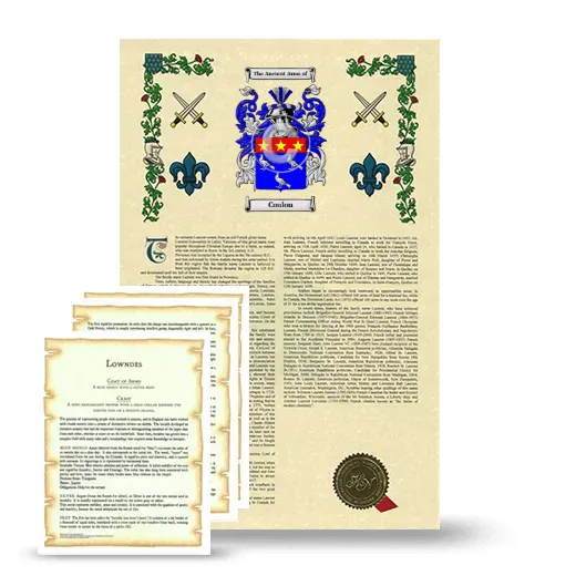 Coulon Armorial History and Symbolism package