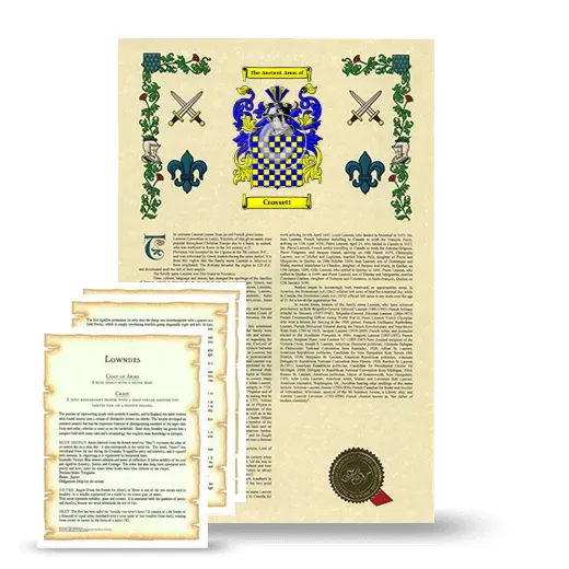 Crossett Armorial History and Symbolism package