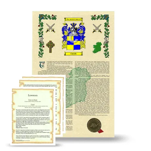 Cusick Armorial History and Symbolism package