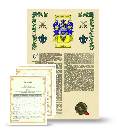 D'aigle Armorial History and Symbolism package
