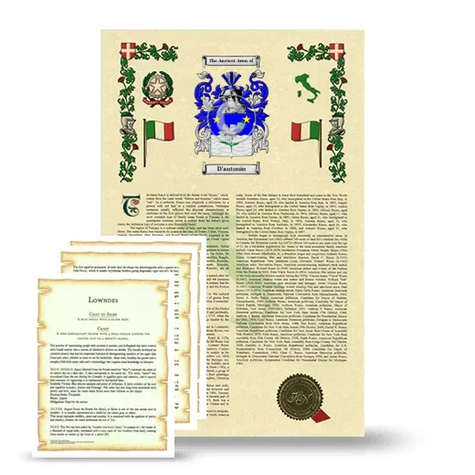 D'antonio Armorial History and Symbolism package
