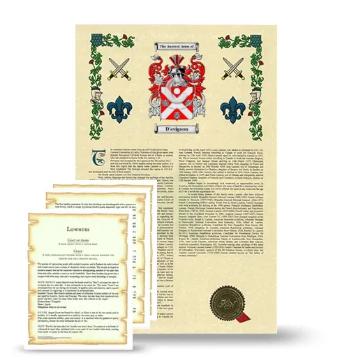 D'avignon Armorial History and Symbolism package