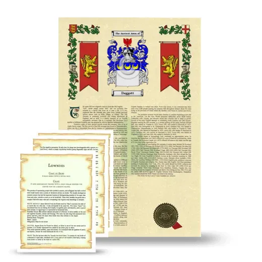 Daggett Armorial History and Symbolism package