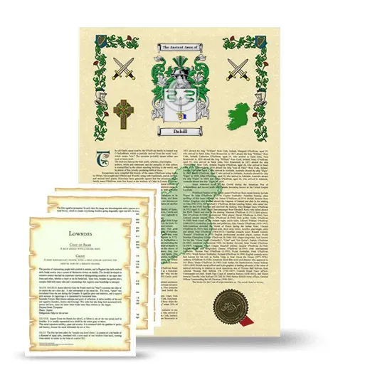 Dahill Armorial History and Symbolism package