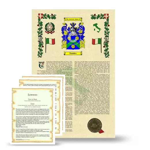 Damien Armorial History and Symbolism package