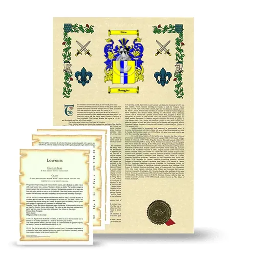 Dangier Armorial History and Symbolism package