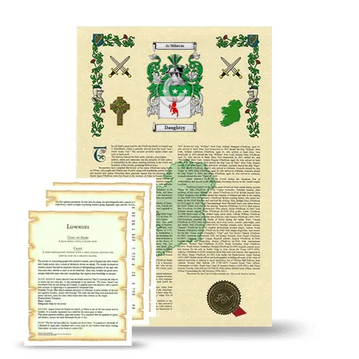 Daughtry Armorial History and Symbolism package