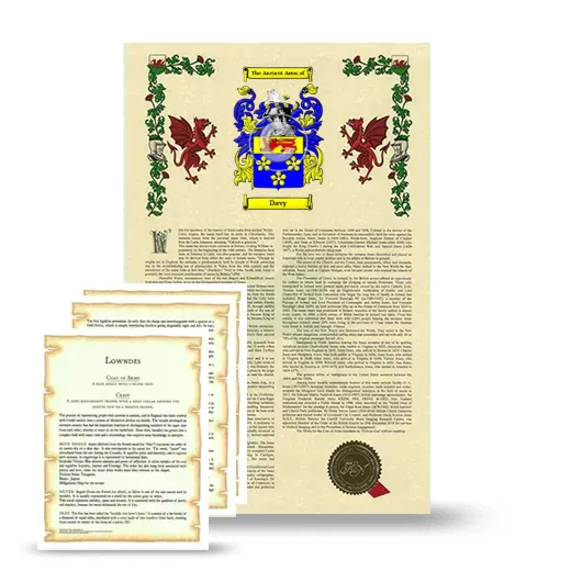 Davy Armorial History and Symbolism package