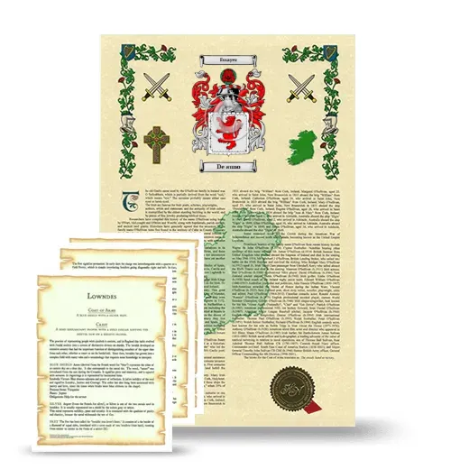 De auno Armorial History and Symbolism package