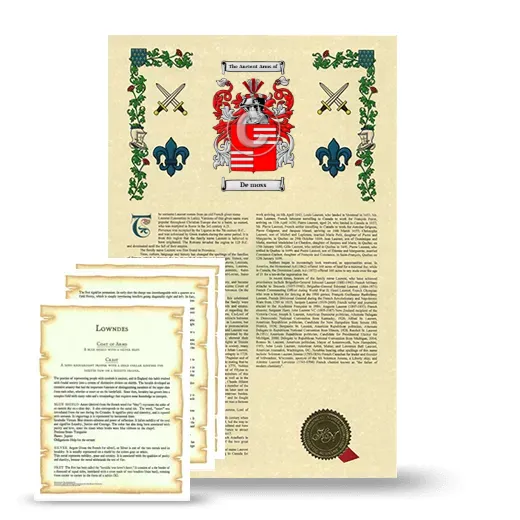 De moss Armorial History and Symbolism package