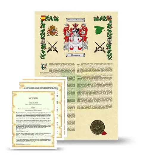 De souza Armorial History and Symbolism package