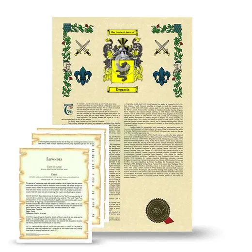 Degracia Armorial History and Symbolism package