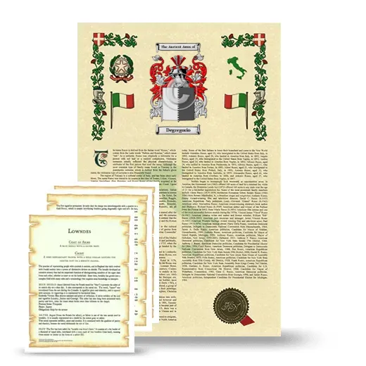 Degregorio Armorial History and Symbolism package