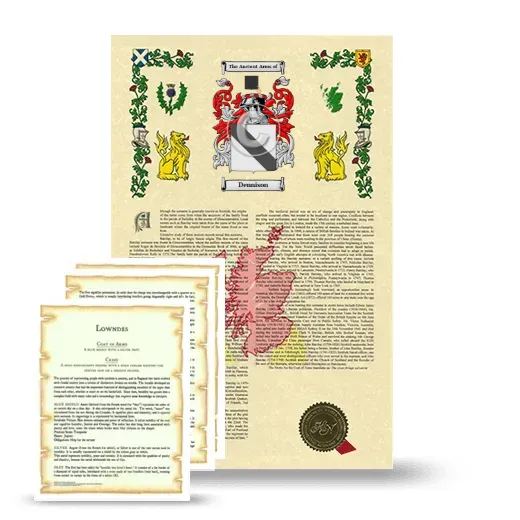 Dennison Armorial History and Symbolism package