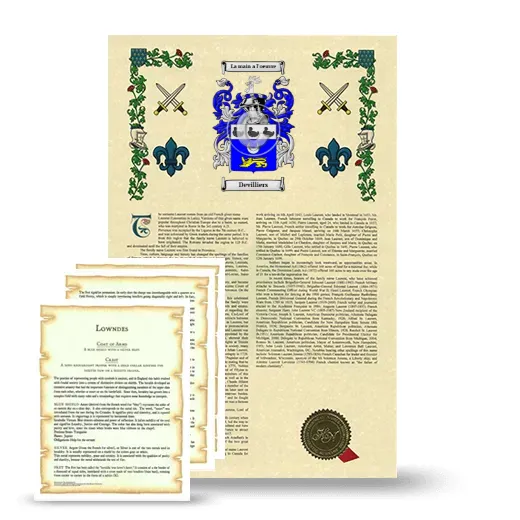 Devilliers Armorial History and Symbolism package